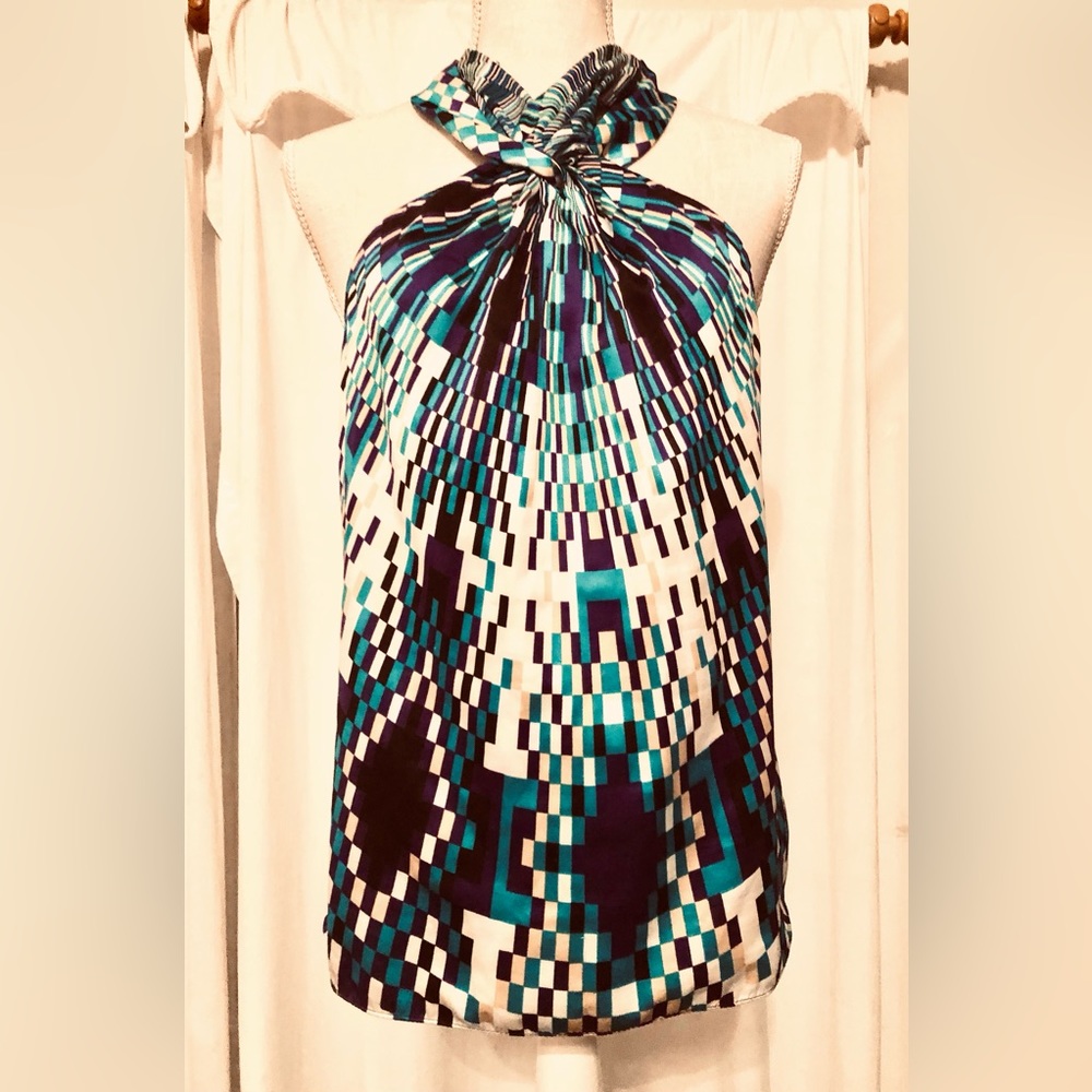 Women’s (The Limited) Geometrical Patterned Halter Top Size Medium